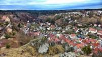 Blick von der Hohen Warte ins Tal von Pottenstein - Fränkische Schweiz